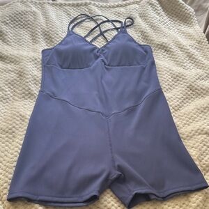 ZYIA Active Light Blue Romper XXXL